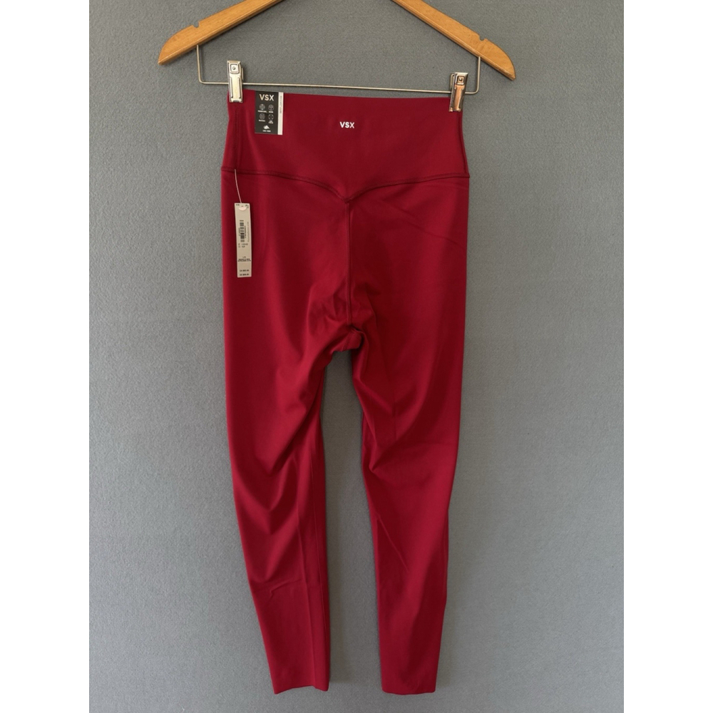 VSX Victoria's Secret Elevate Leggings Red High Rise 25" Inseam XDEFINE - Picture 12 of 12